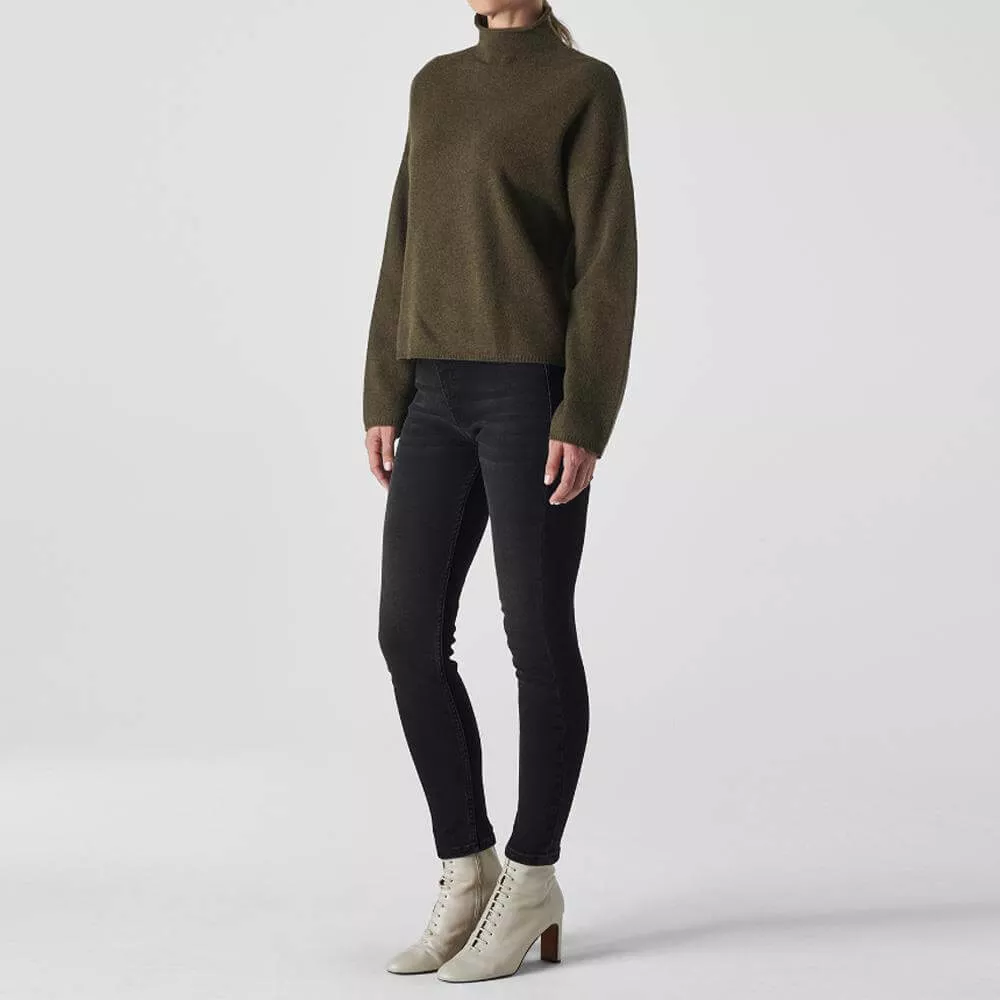 Whistles Sculpted Skinny Black Jeans